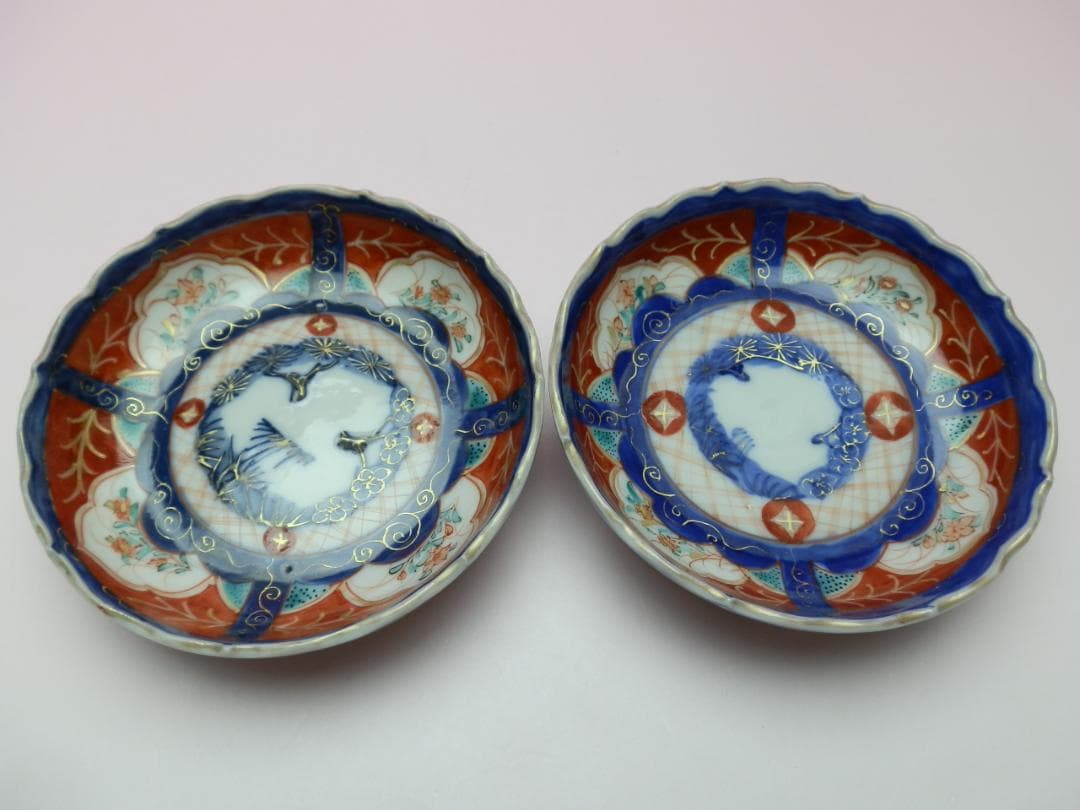 時代物 成化年製 色絵 錦手 小皿 10客 TN 70 70816