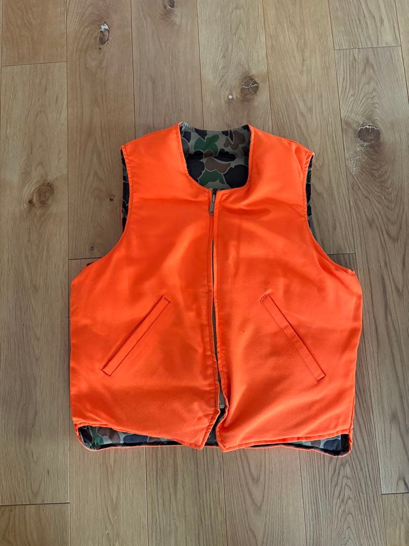 Eddie Bauer リバーシブル ダウンベスト 80S 迷彩　カモ USA