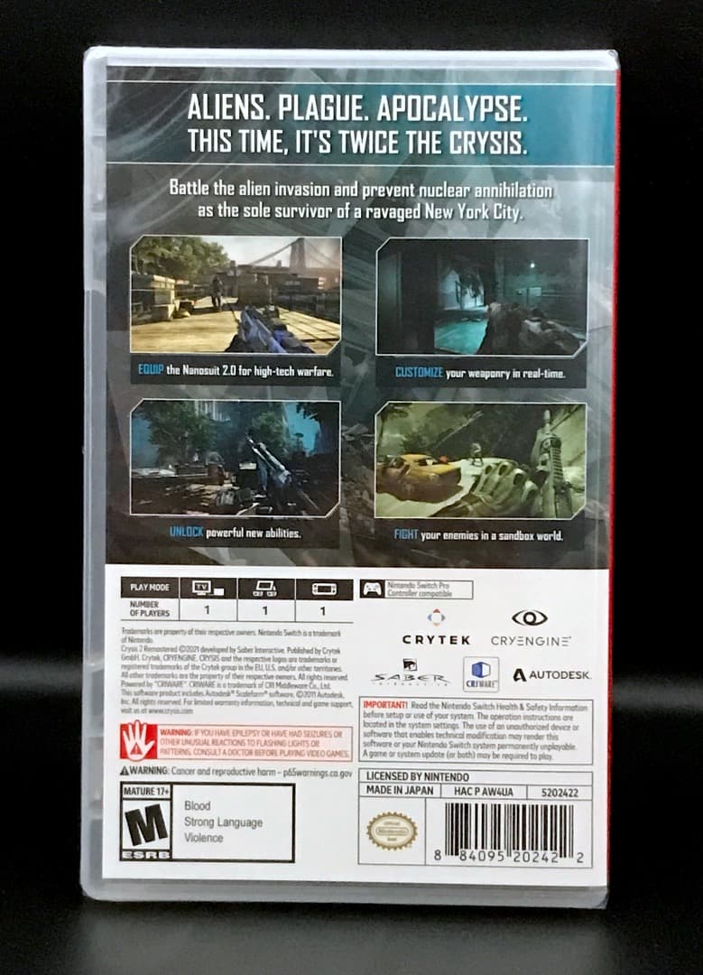 Crysis Remastered 2 クライシス Switch 新品未開封