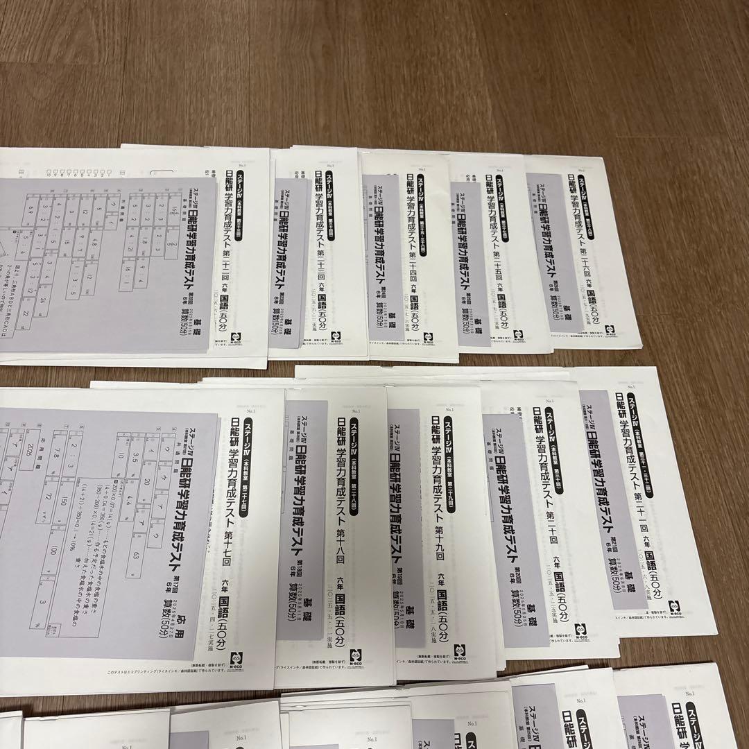 2025年度　日能研　6年　前期　育成テスト 17回分