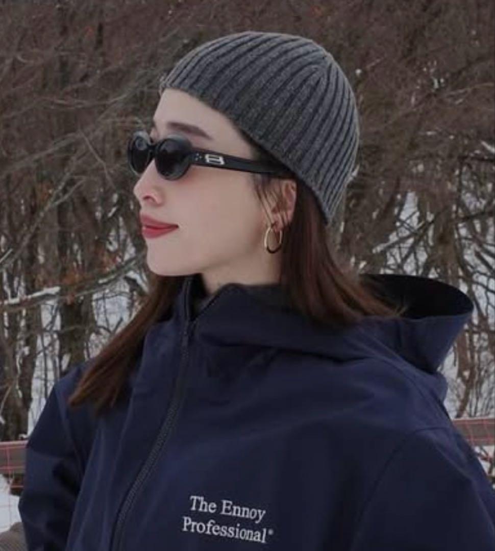 MEER. WOOL KNIT BEANIE ビーニー　CHARCOAL試着のみ