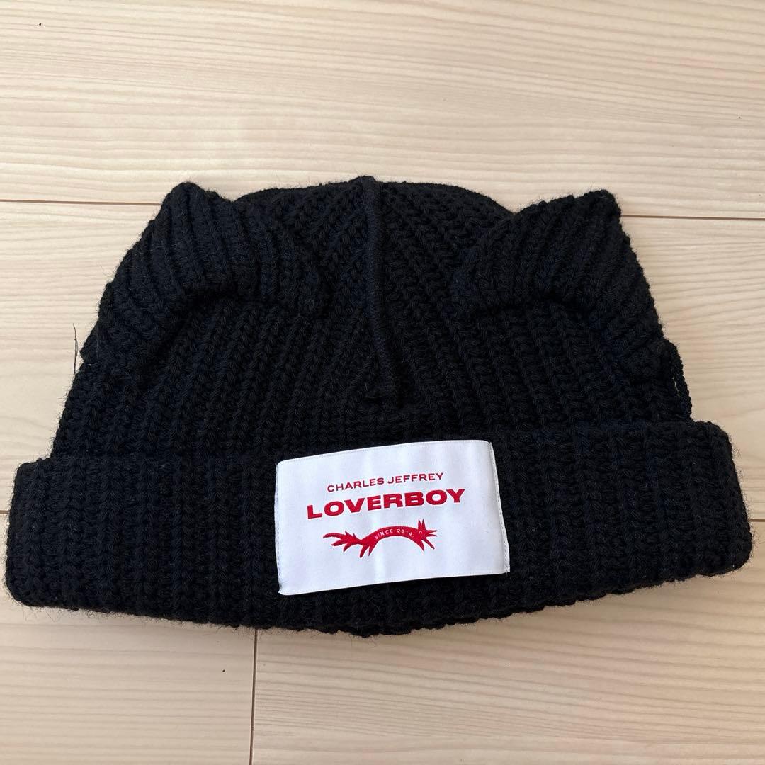 CHARLES JEFFREY LOVERBOY ビーニー ニット帽 黒 美品