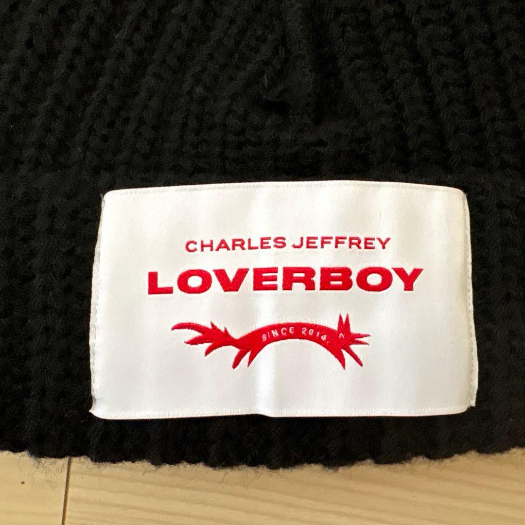 CHARLES JEFFREY LOVERBOY ビーニー ニット帽 黒 美品
