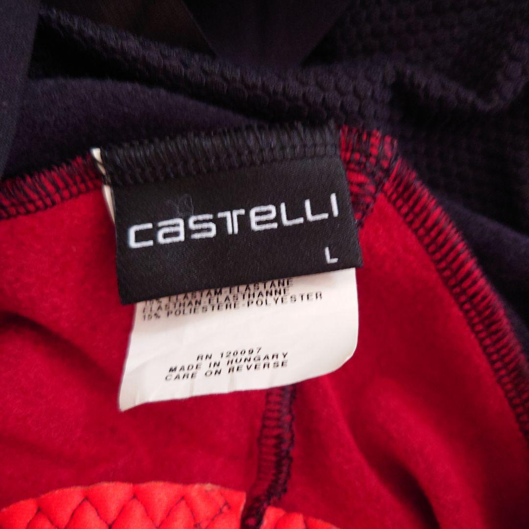CASTELLI カステリ ROSSO CORSA 冬用ビブタイツ ブラック