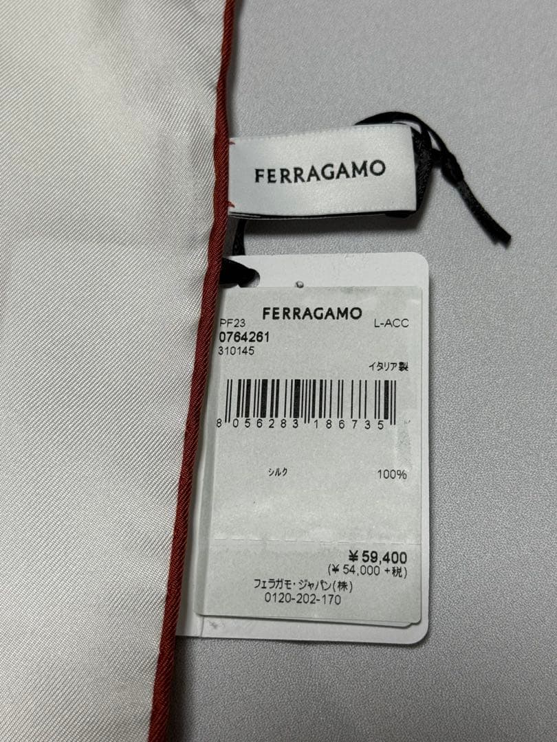 【CEEKAY】新品 Ferragamo フェラガモ シルク スカーフ2枚