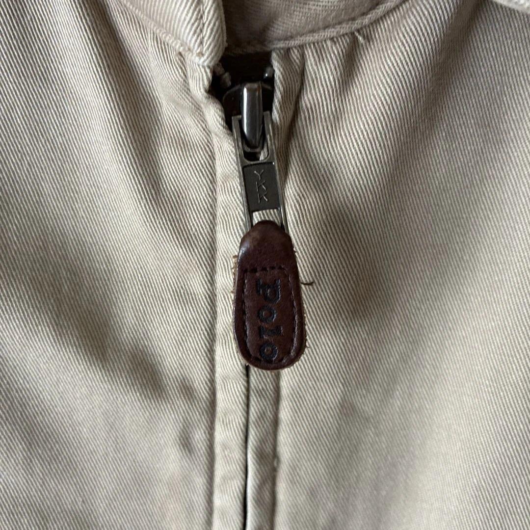 90s POLO by Ralph Laurenスイングトップベージュポニー刺繍