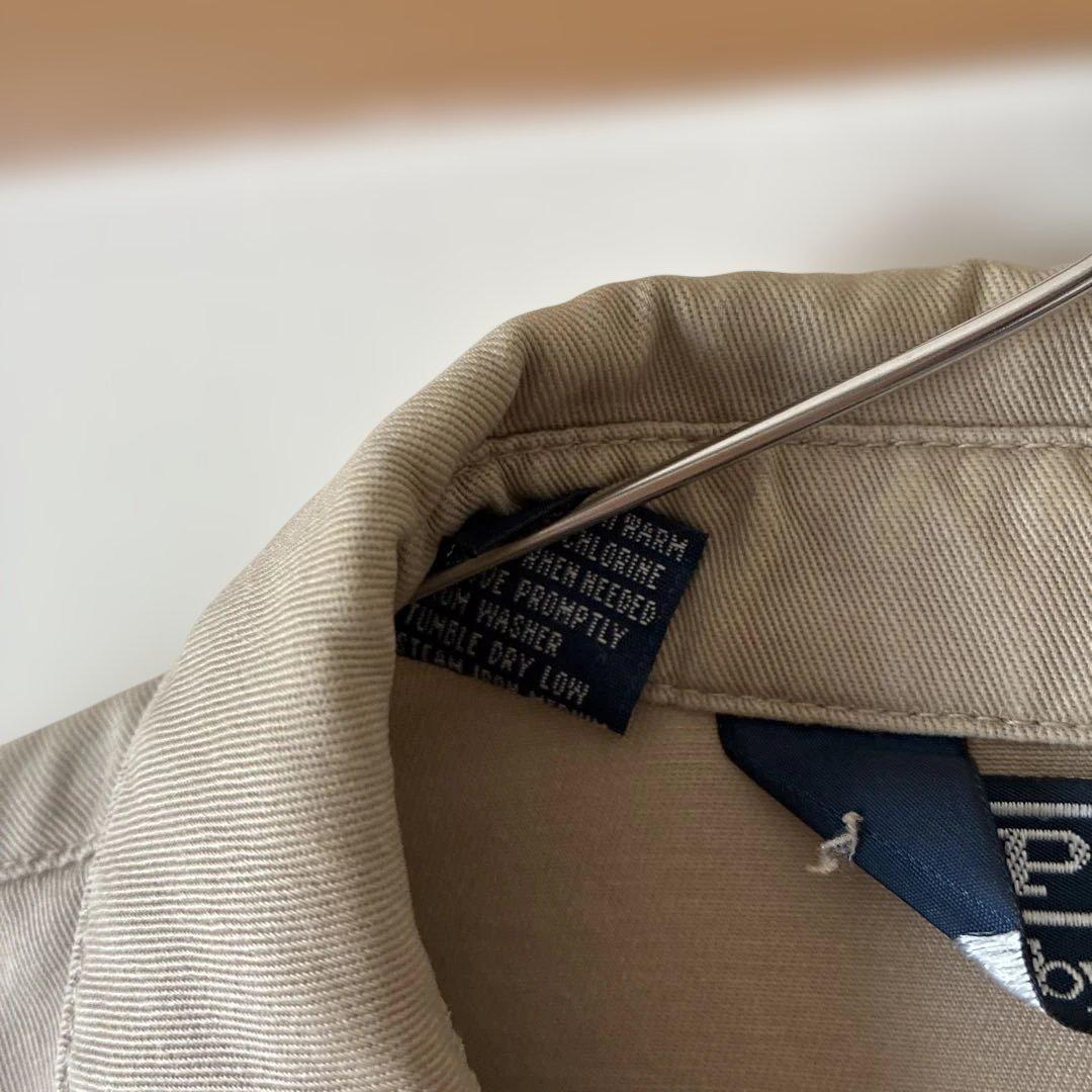90s POLO by Ralph Laurenスイングトップベージュポニー刺繍
