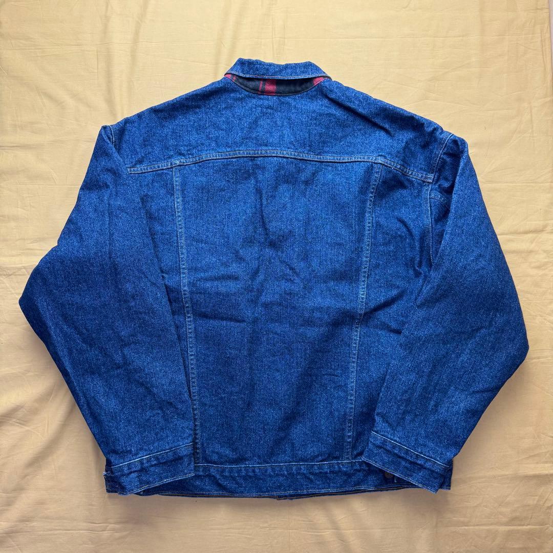 美品　USA製　levi's デニムジャケット　ブランケット　濃紺　XL