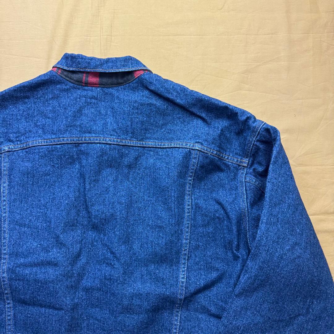 美品　USA製　levi's デニムジャケット　ブランケット　濃紺　XL