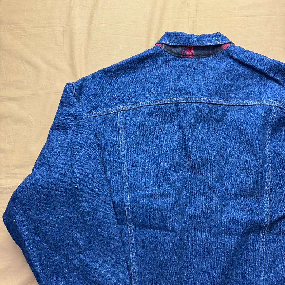 美品　USA製　levi's デニムジャケット　ブランケット　濃紺　XL