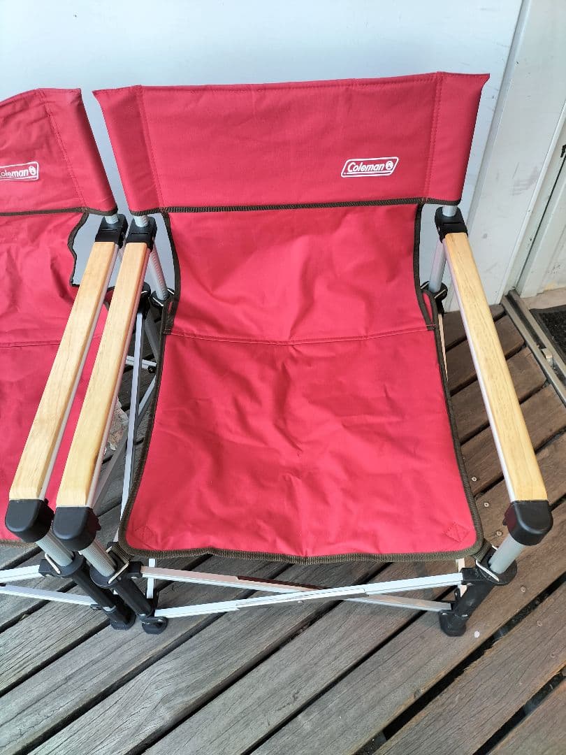 Coleman ツーウェイキャプテンチェア（赤）２台セット