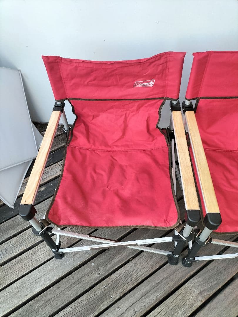 Coleman ツーウェイキャプテンチェア（赤）２台セット