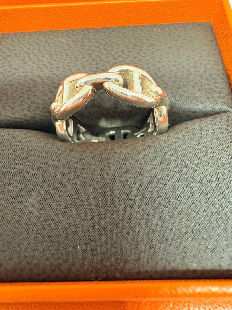 美品　エルメス HERMES シェーヌダンクルアンシェネ リング　PM54