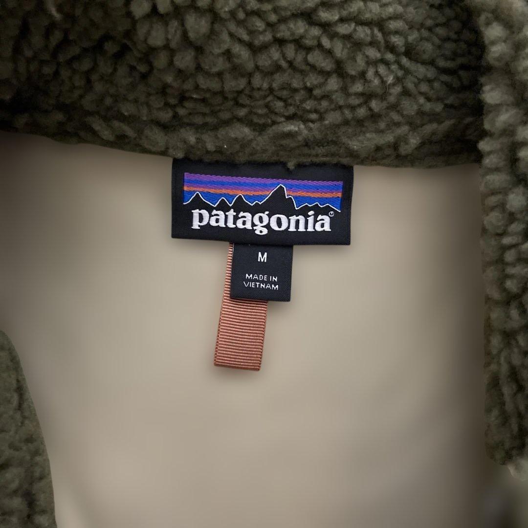 Patagonia フリースベスト オリーブグリーンM