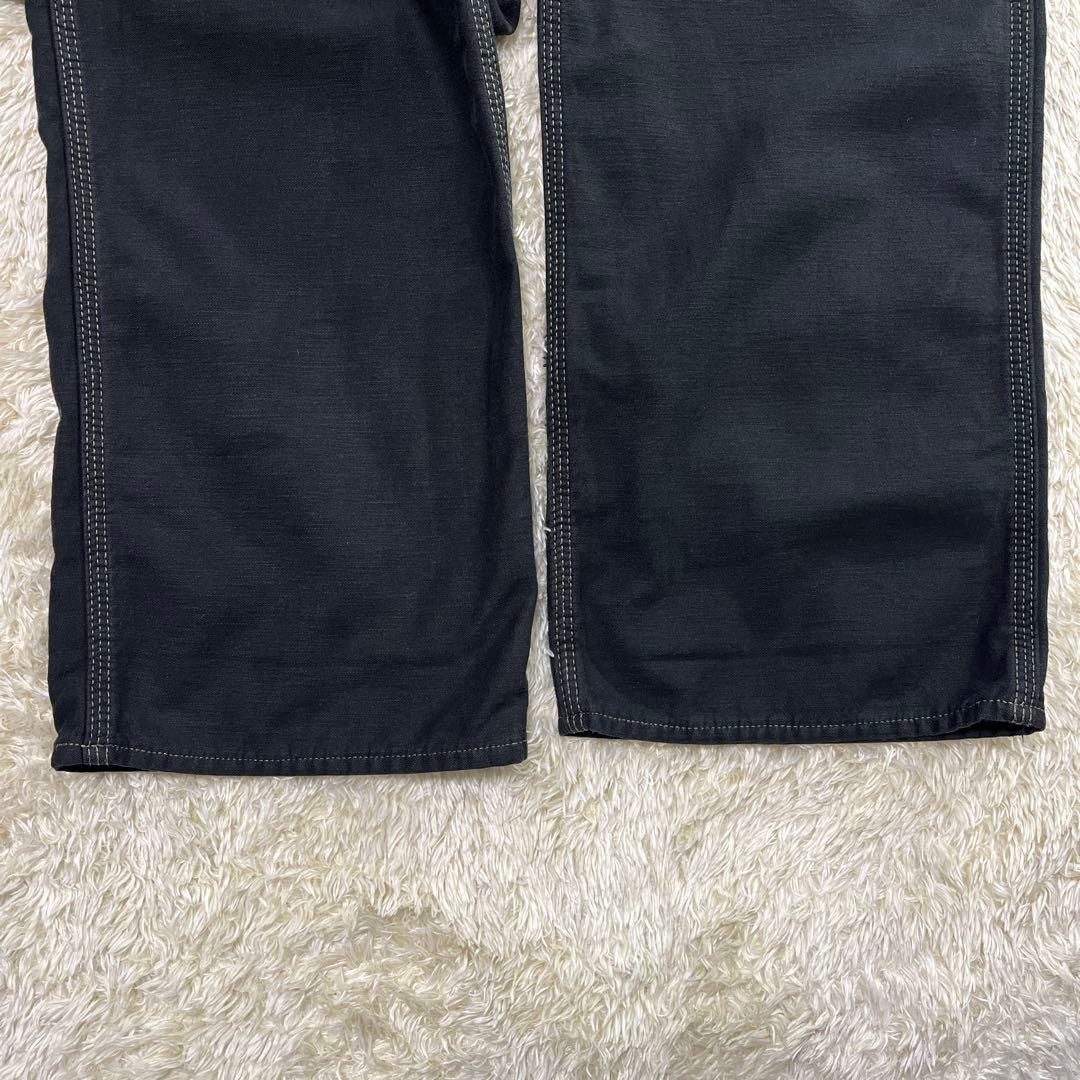 ワコマリア x JEAN DIADEM★黒　XL◎バックサテンペインターパンツ★