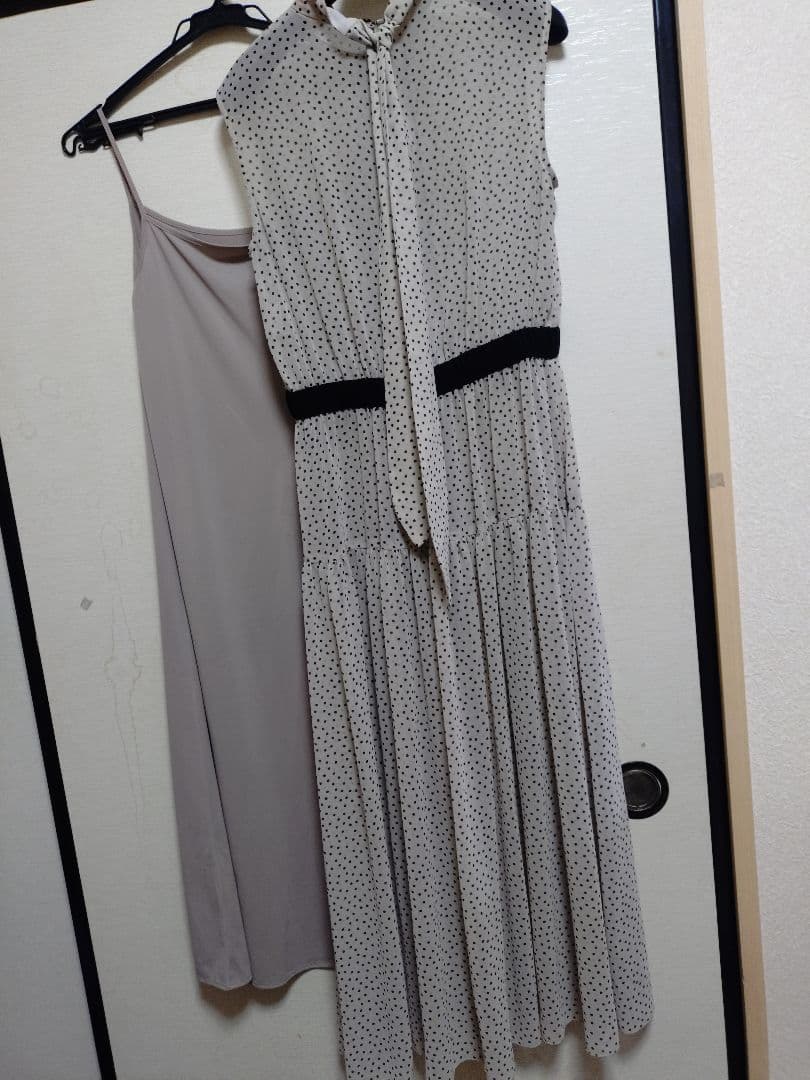✿　アナイ　ANAYI シフォンドットティアードワンピース