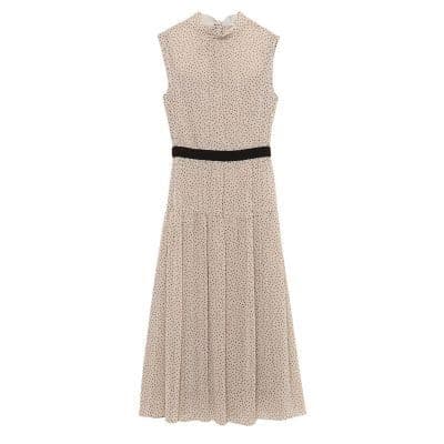 ✿　アナイ　ANAYI シフォンドットティアードワンピース