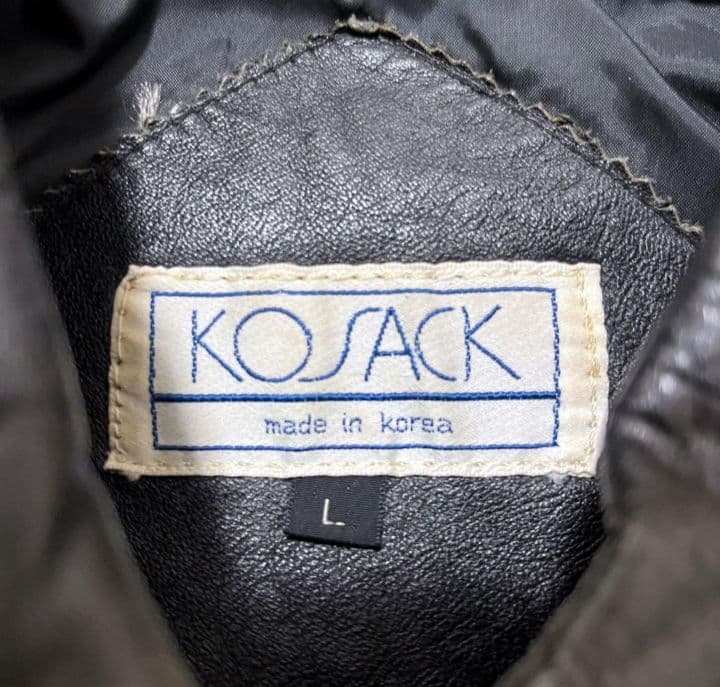 KOSACK 黒 レザージャケット Lサイズ