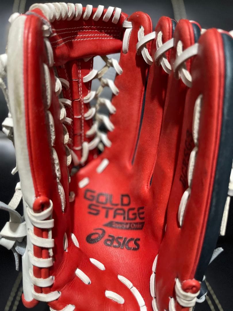 [ほぼ新品]アシックスasics軟式グローブ グラブオーダー外野用BGRSG3