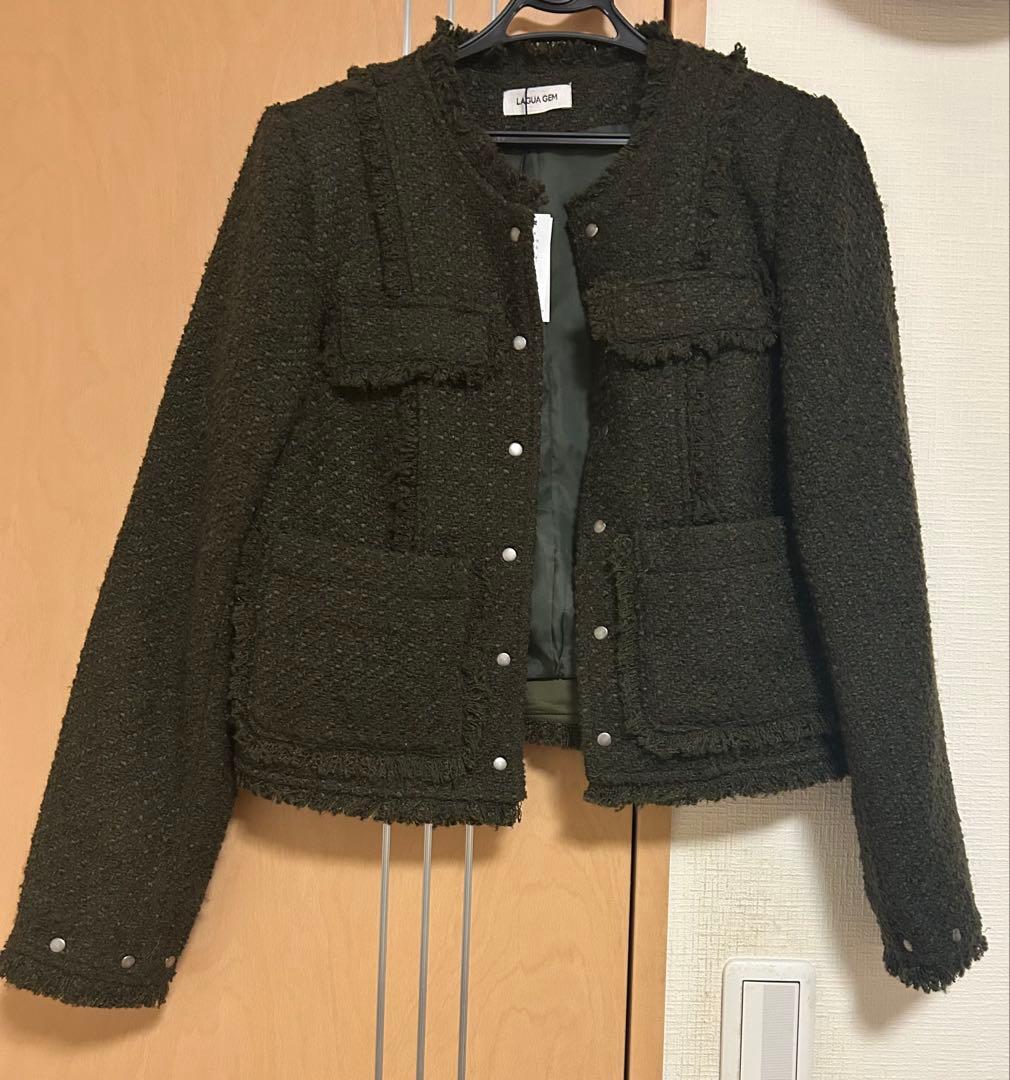 新品タグ付きLAGUA GEM COMPACT TWEED JACKET