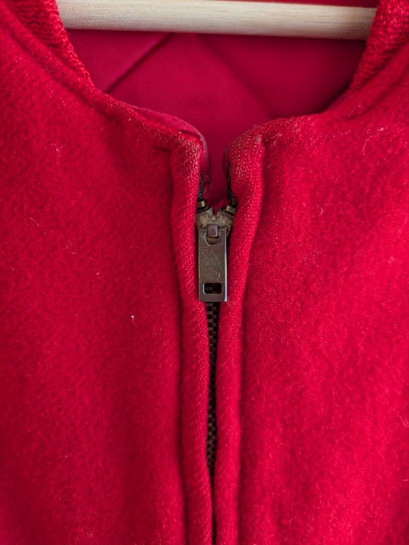 50s woolrich ウールダウンベスト リバーシブル