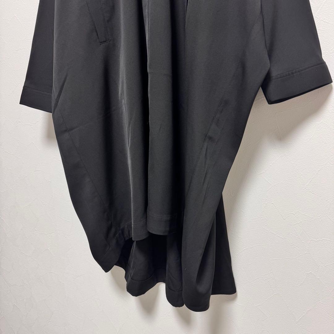 新品 スミスタイル イアパピヨネ バッグプリーツ シャツワンピース ゆったり 黒
