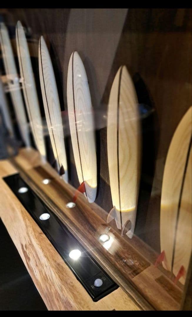 miniature wood surfboard インテリア