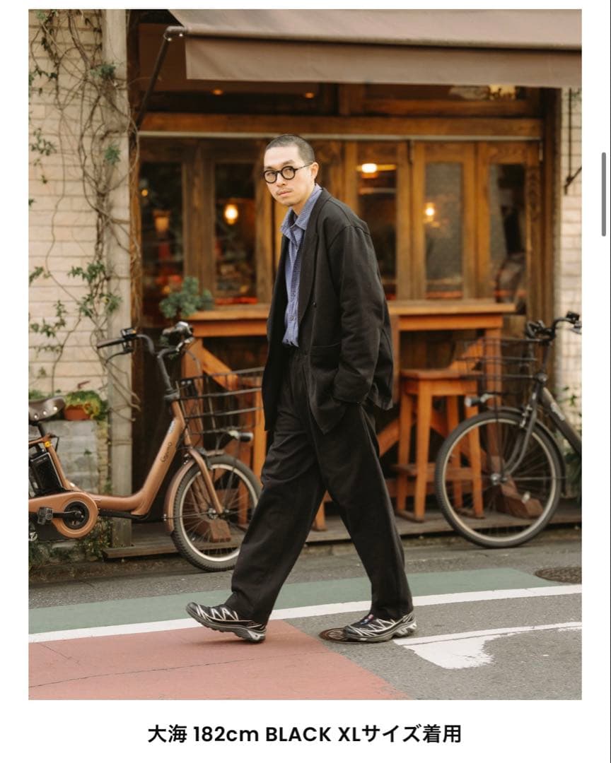 ATHLETIC FORMAL DOUBLE SUIT×金子恵治 ブラックM