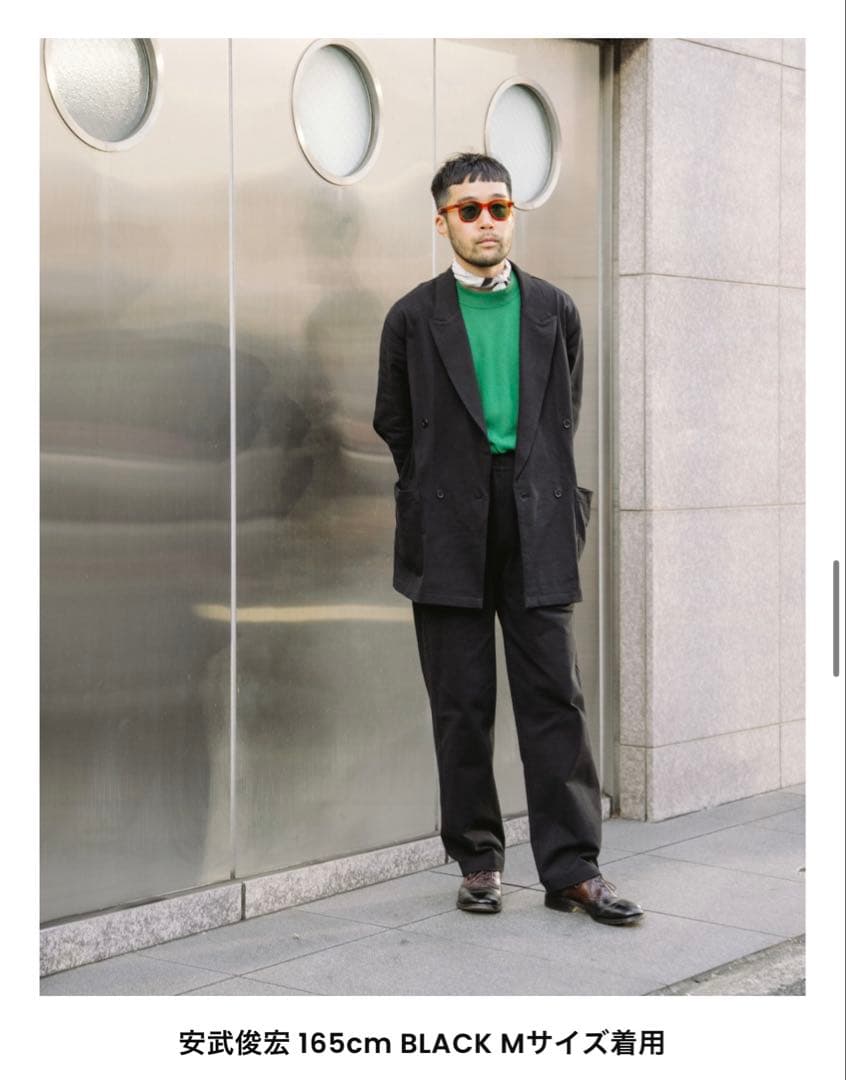ATHLETIC FORMAL DOUBLE SUIT×金子恵治 ブラックM