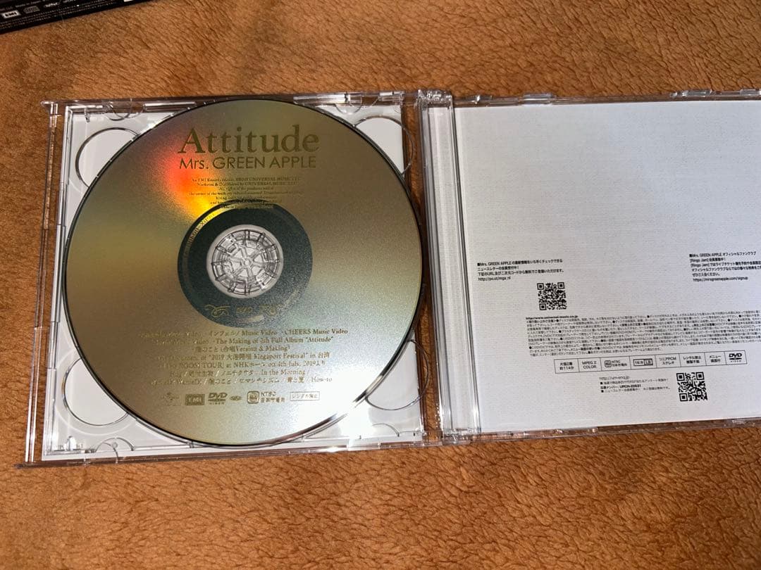 Mrs.GREEN APPLE Attitude 初回限定盤DVD