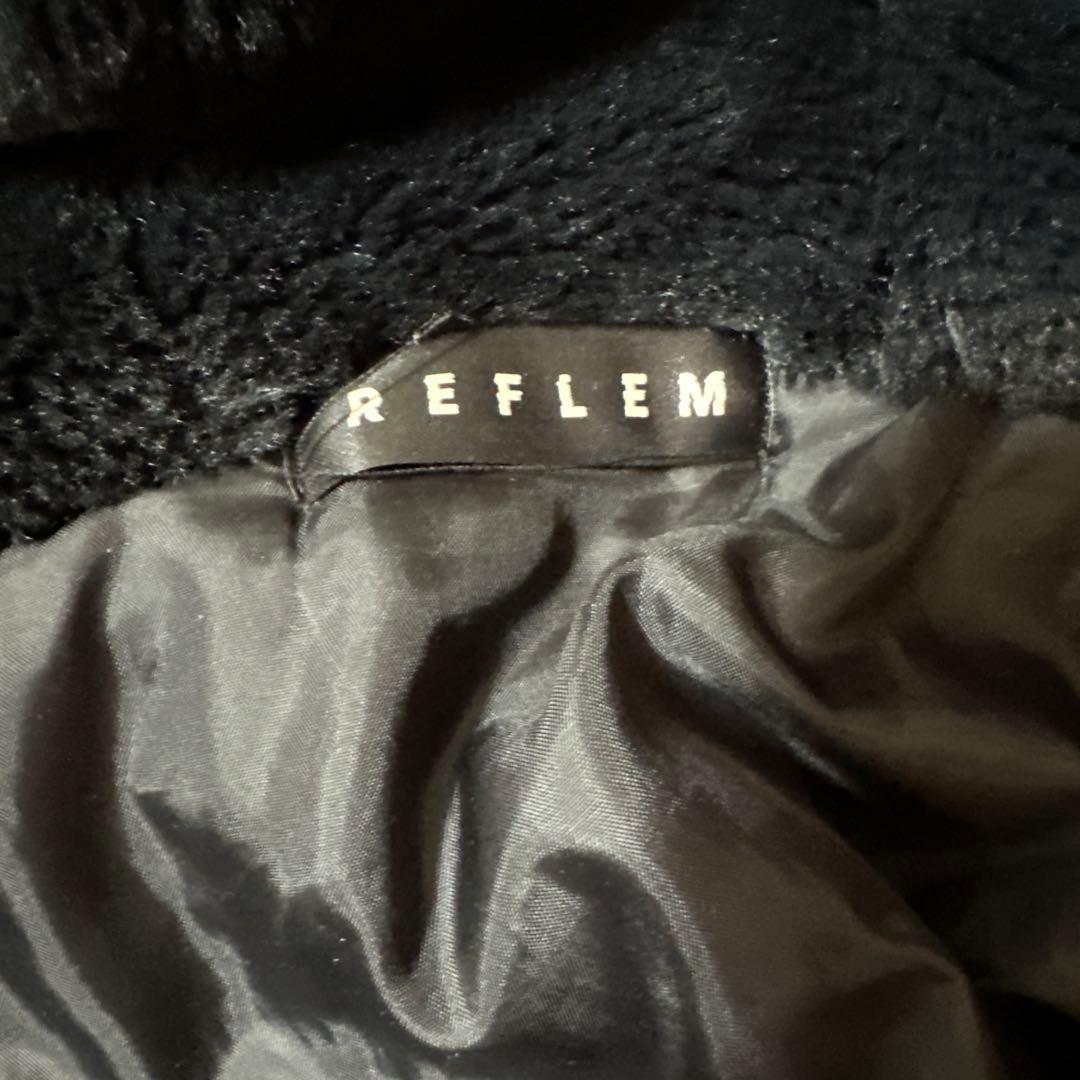 REFLEM /レフレム ボアジャケット フード付き