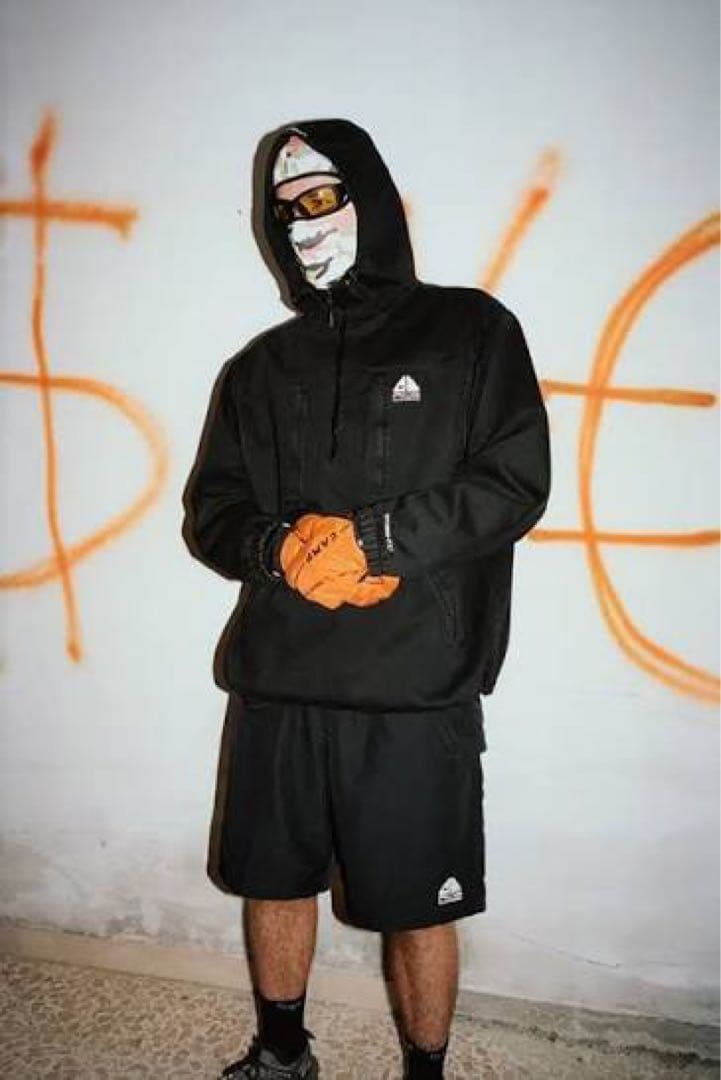S*_様 NikeACG Supreme ブラック プルオーバージャケット M