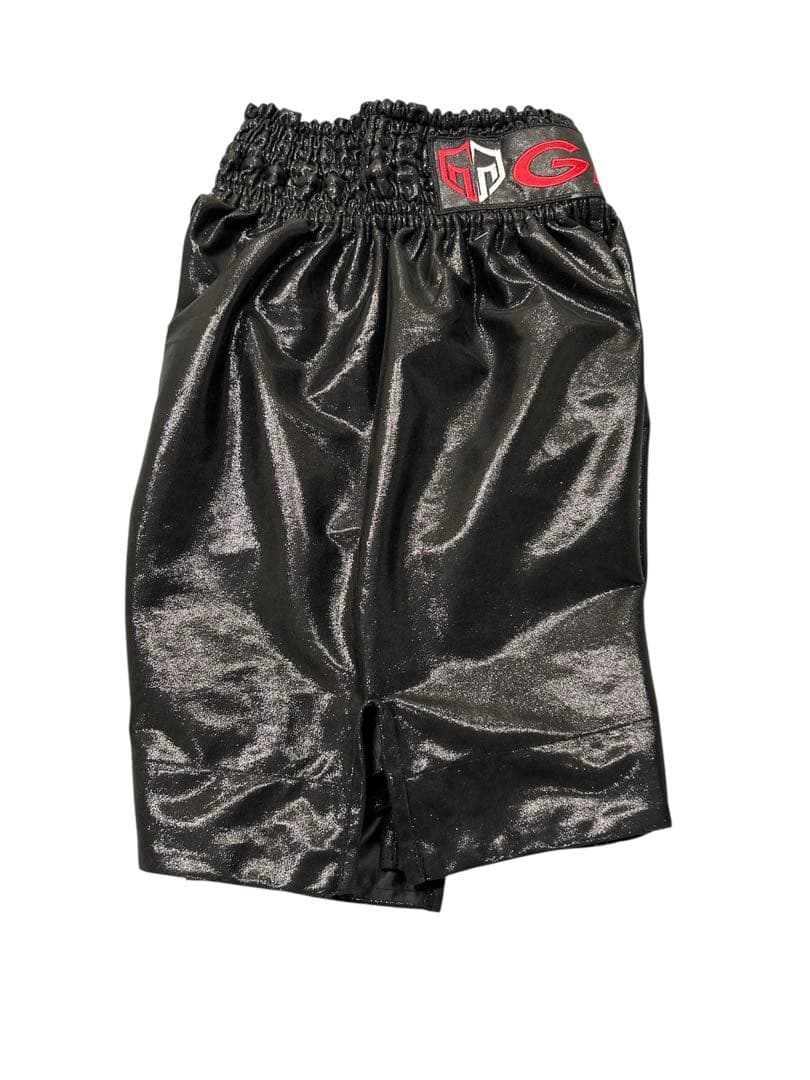 GRIT BOXING LONG SHORTS BK LAME ショーツ