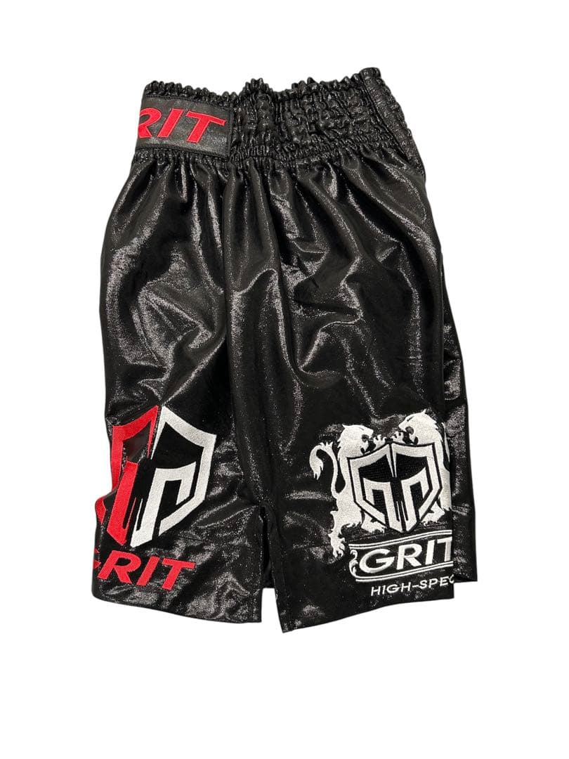 GRIT BOXING LONG SHORTS BK LAME ショーツ