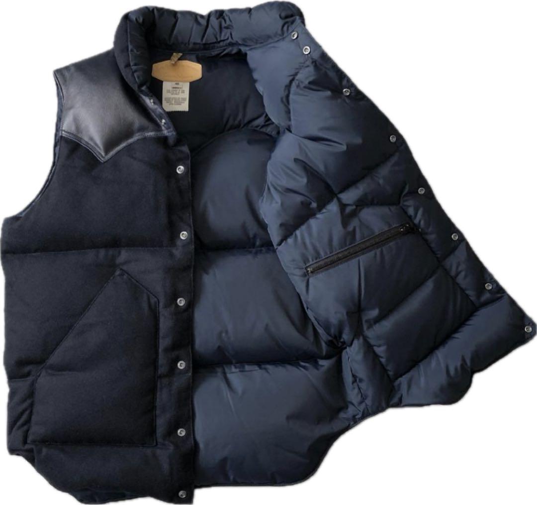 【極美品】ネイビー ROCKY MOUNTAIN ダウンベスト