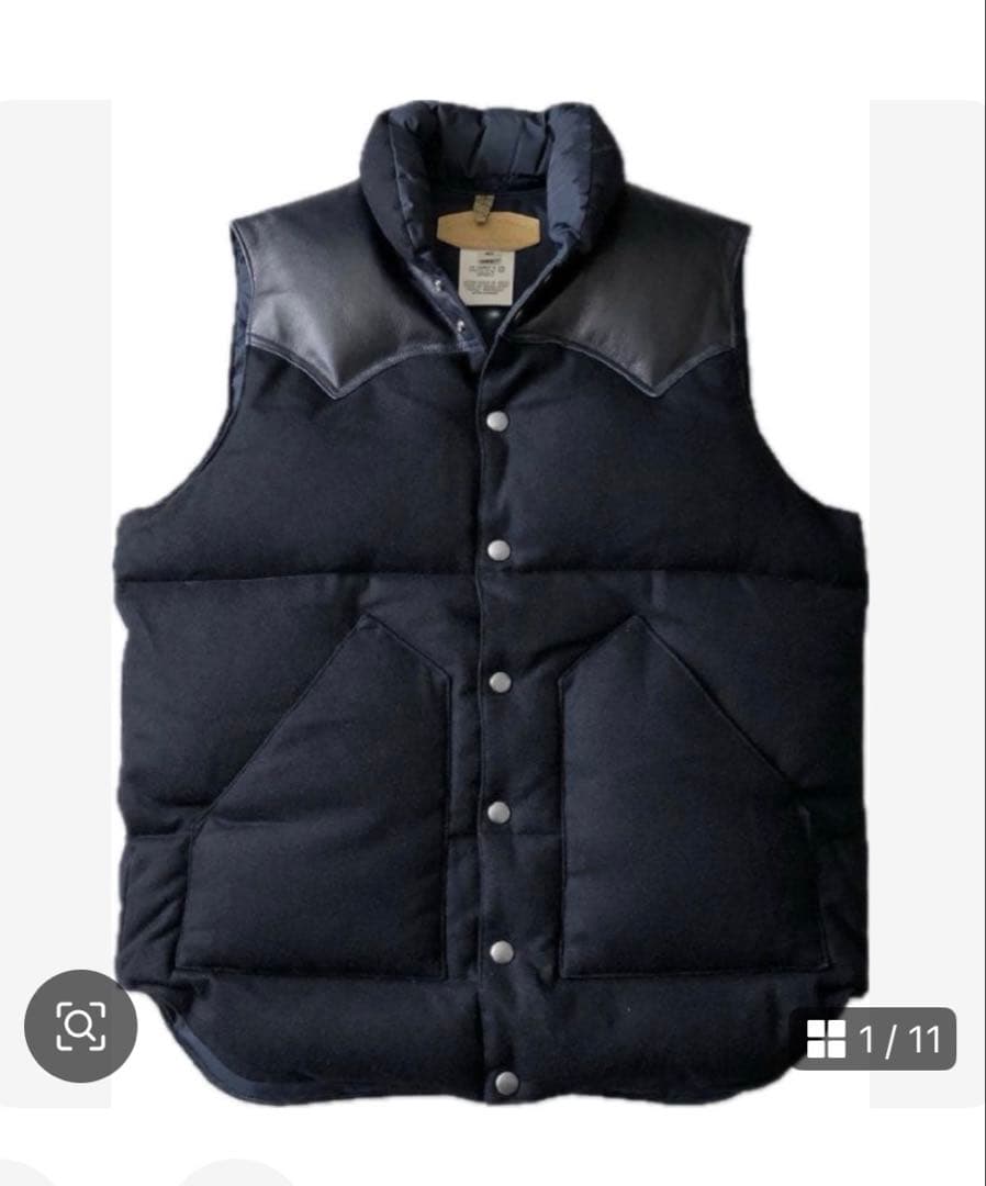 【極美品】ネイビー ROCKY MOUNTAIN ダウンベスト