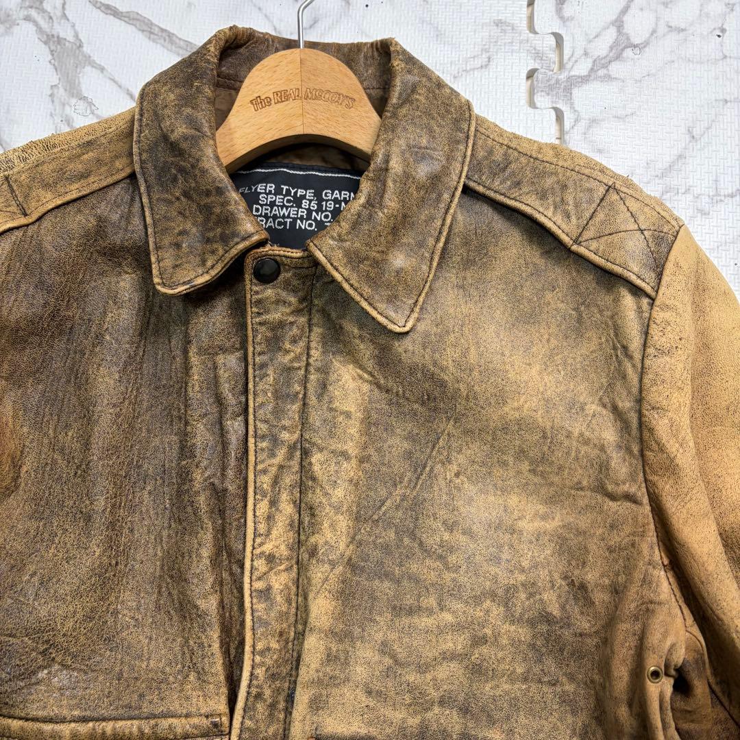 雰囲気抜群✨【米国製】schott A-2 レザージャケット 40size