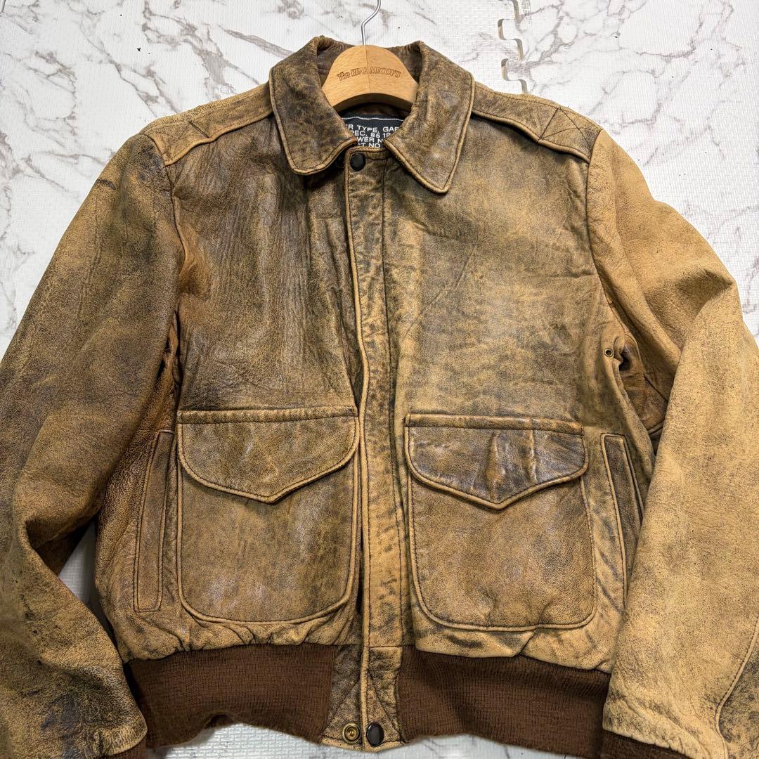 雰囲気抜群✨【米国製】schott A-2 レザージャケット 40size