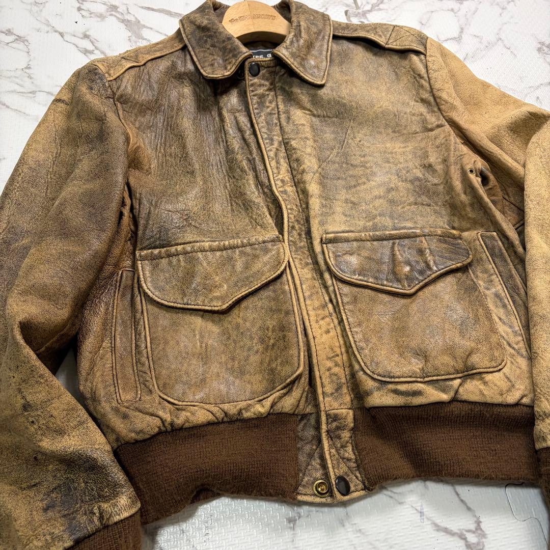 雰囲気抜群✨【米国製】schott A-2 レザージャケット 40size