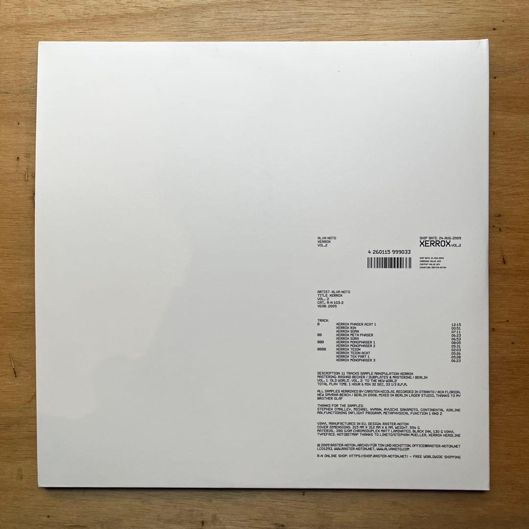 Alva Noto – Xerrox Vol.2 レコード