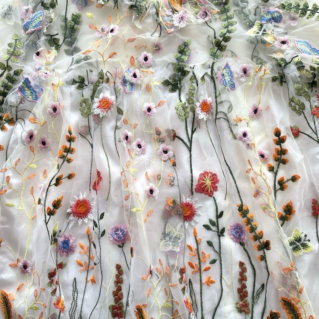 希望価格セール中 sister jane 花柄刺繍シアー チュール ブラウス S