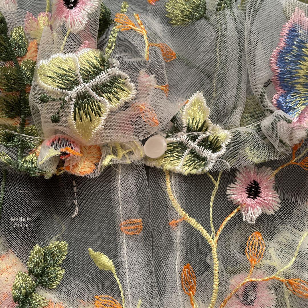 希望価格セール中 sister jane 花柄刺繍シアー チュール ブラウス S
