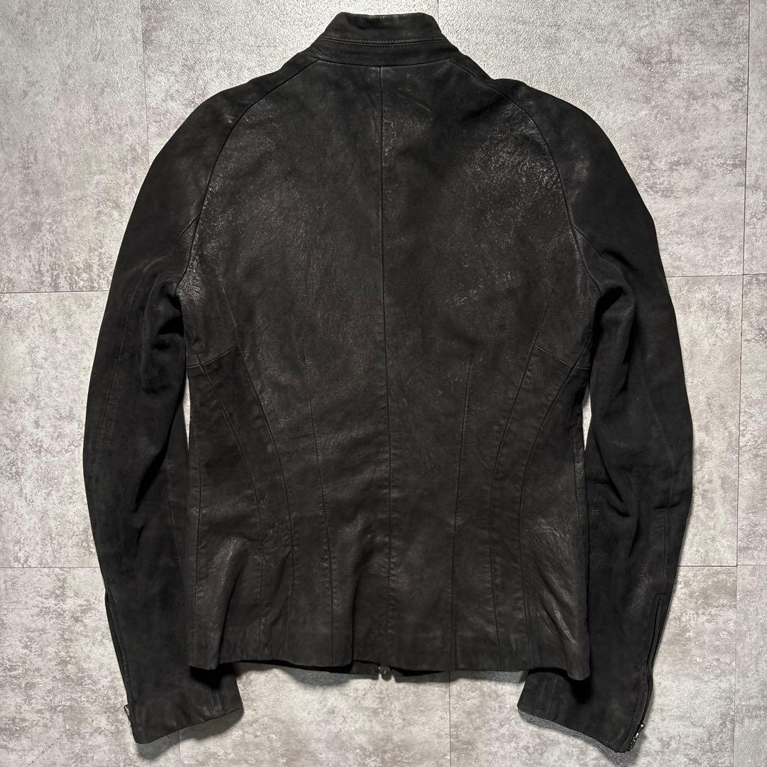 幻級　極美品　julius コーティング系　ヌバックレザー　dark wear