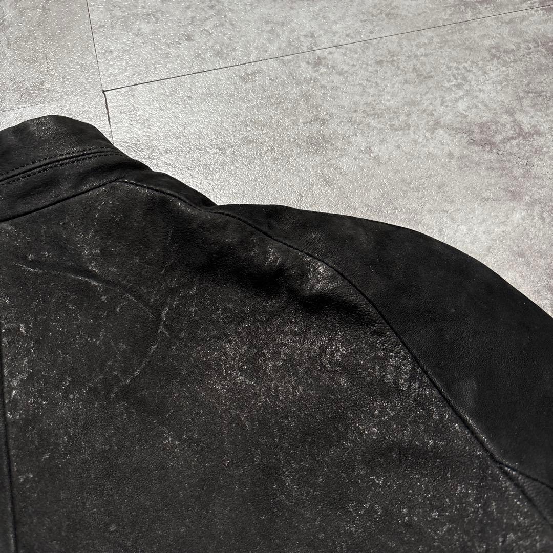 幻級　極美品　julius コーティング系　ヌバックレザー　dark wear