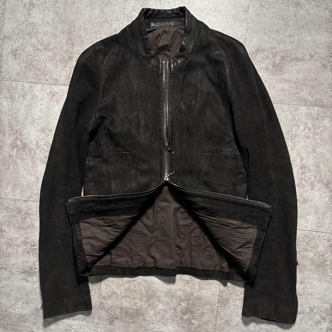 幻級　極美品　julius コーティング系　ヌバックレザー　dark wear