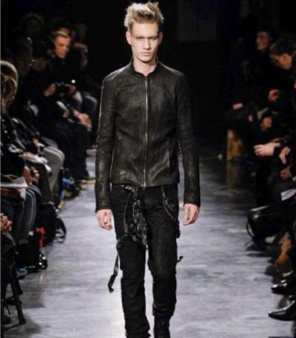 幻級　極美品　julius コーティング系　ヌバックレザー　dark wear