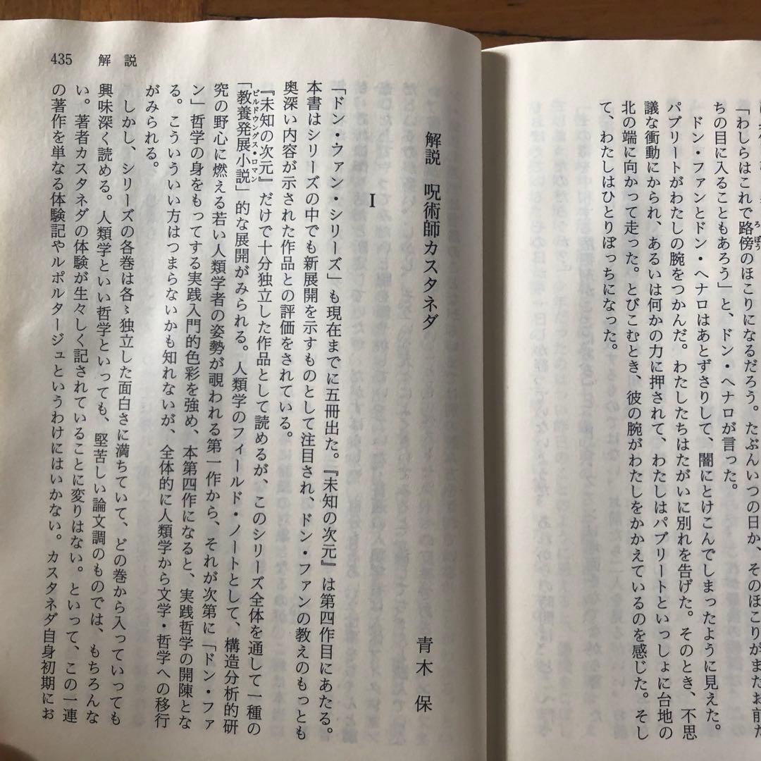 【絶版・入手困難】未知の次元　カルロス・カスタネダ　講談社学術文庫