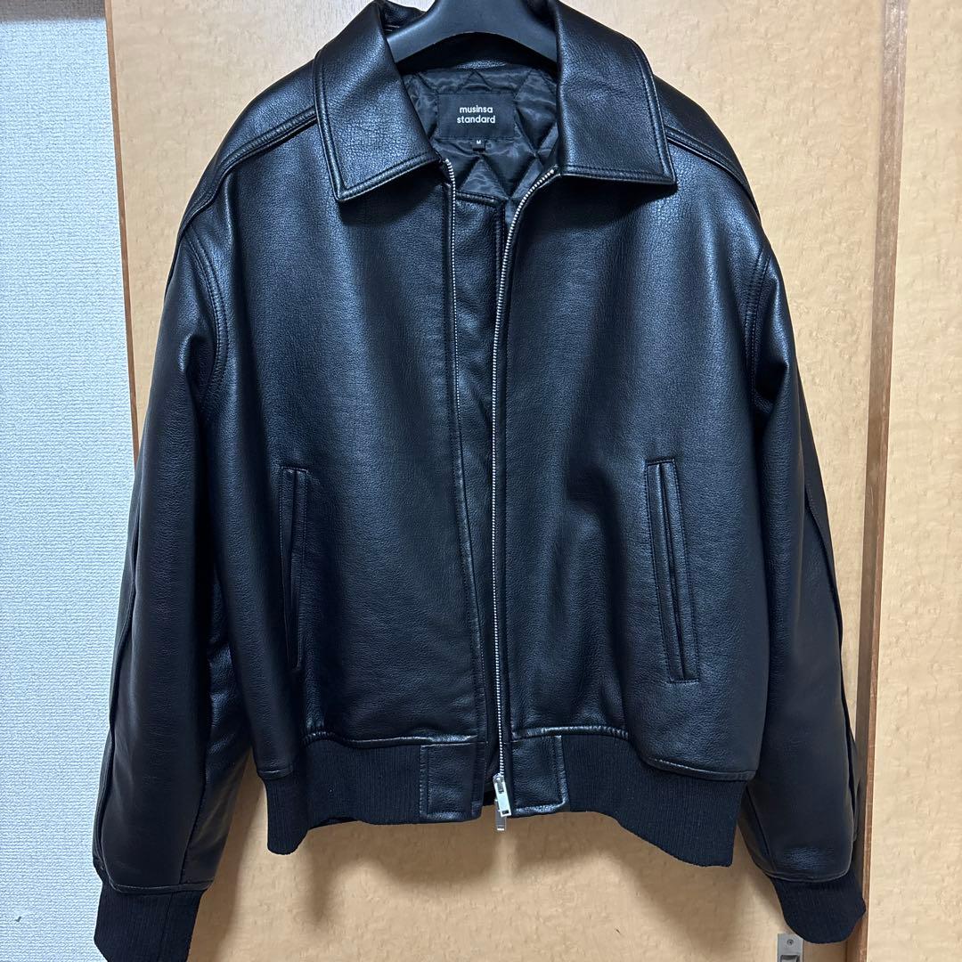 レザージャケット アウター ブラック M