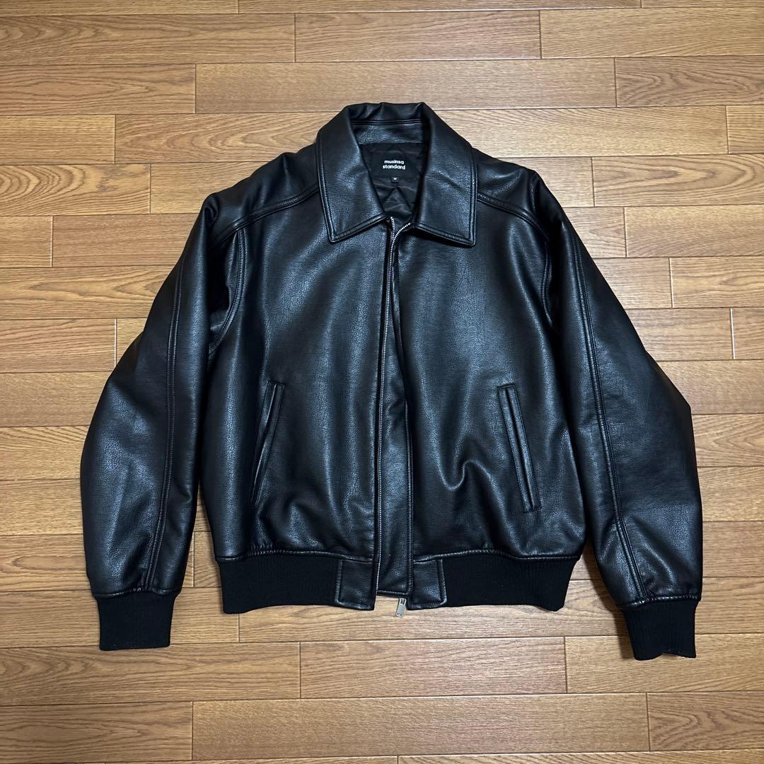 レザージャケット アウター ブラック M