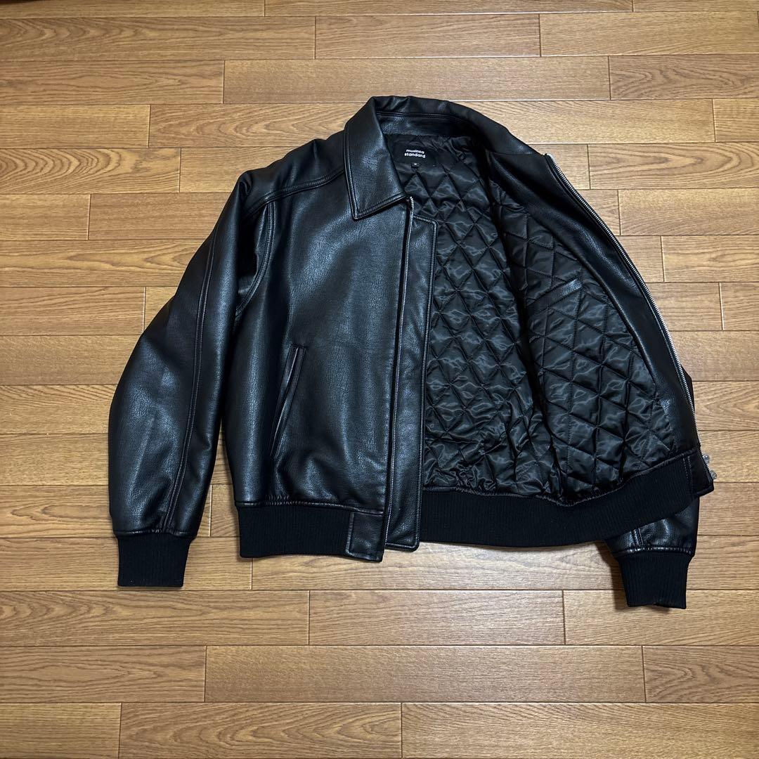 レザージャケット アウター ブラック M